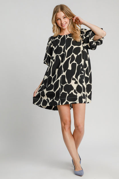 Artful Grace Puff Sleeve Dress