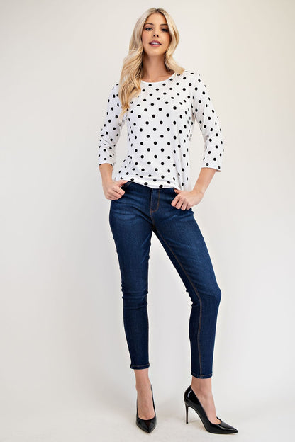 Dotted & Dandy T-Shirt- Ivory