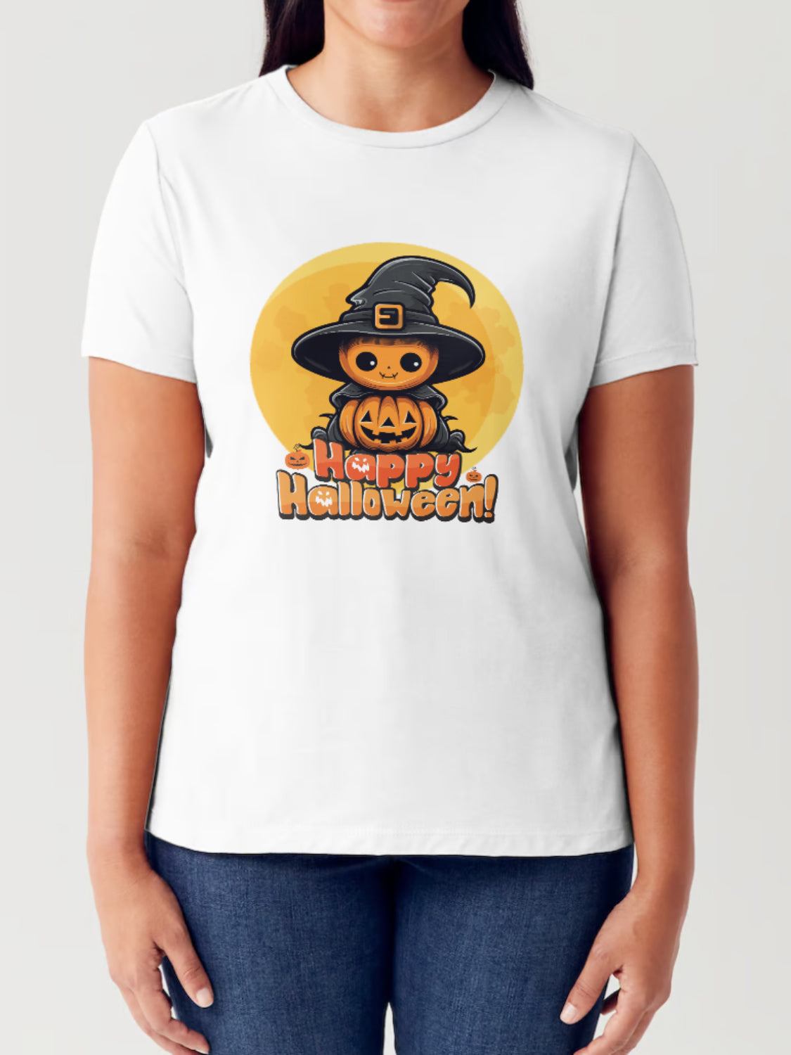 Happy Halloween Witch Graphic Tee