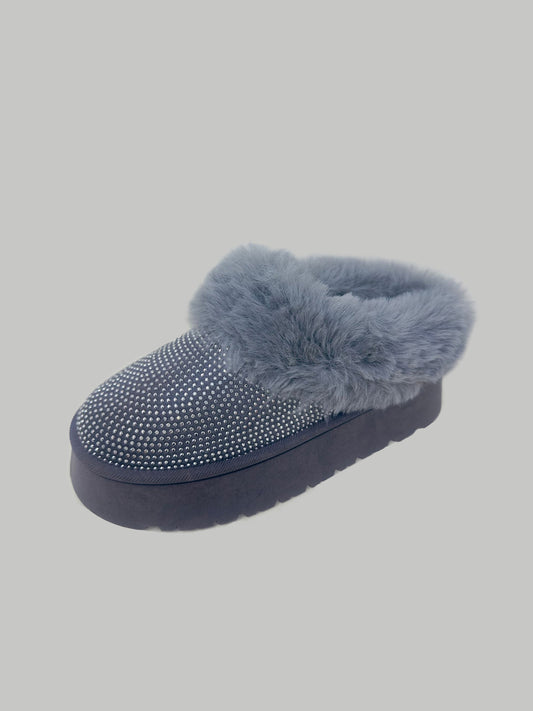 Fur-tastic Heights Booties- Gray