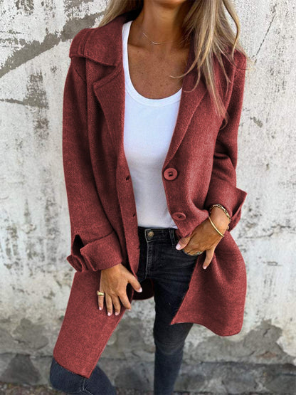 PREORDER: Chic Buttoned Longline Coat