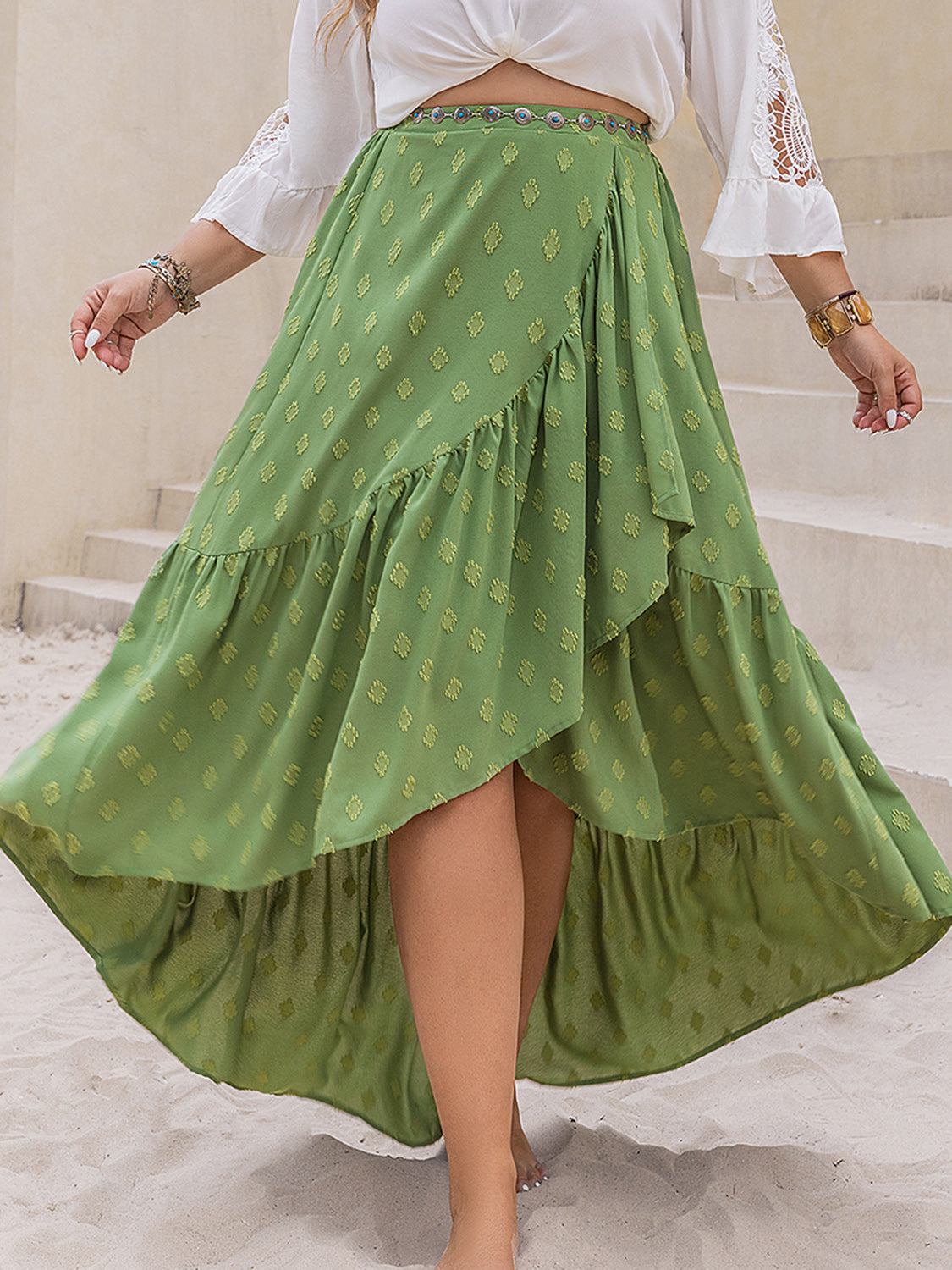 Whimsy Waves High-Low Skirt