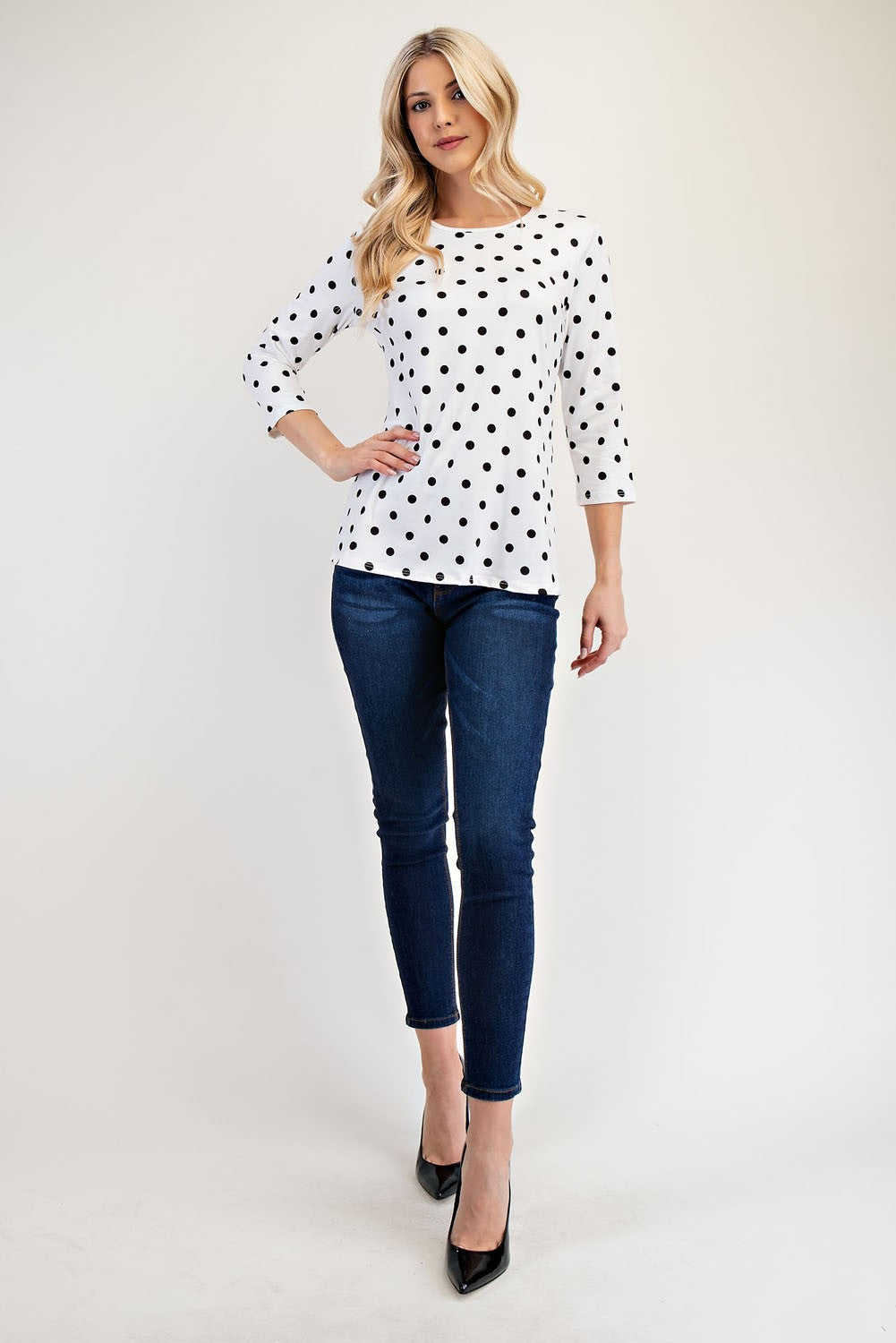 Dotted & Dandy T-Shirt- Ivory