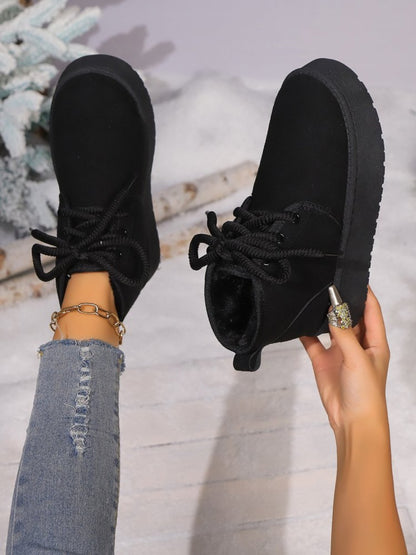 PREORDER- Laced Up Platform Suede Boots