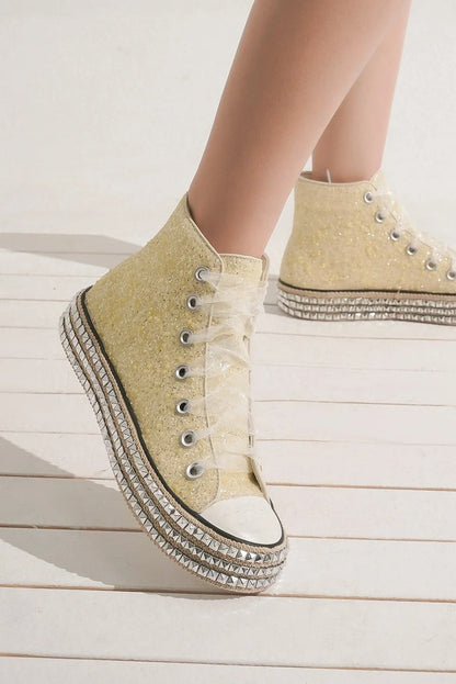 Sparkle Strut Platform Sneakers