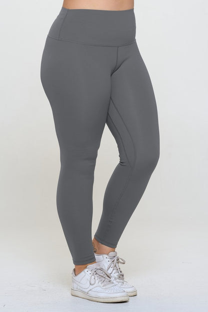 Snug Life High-Waisted Leggings - Gray