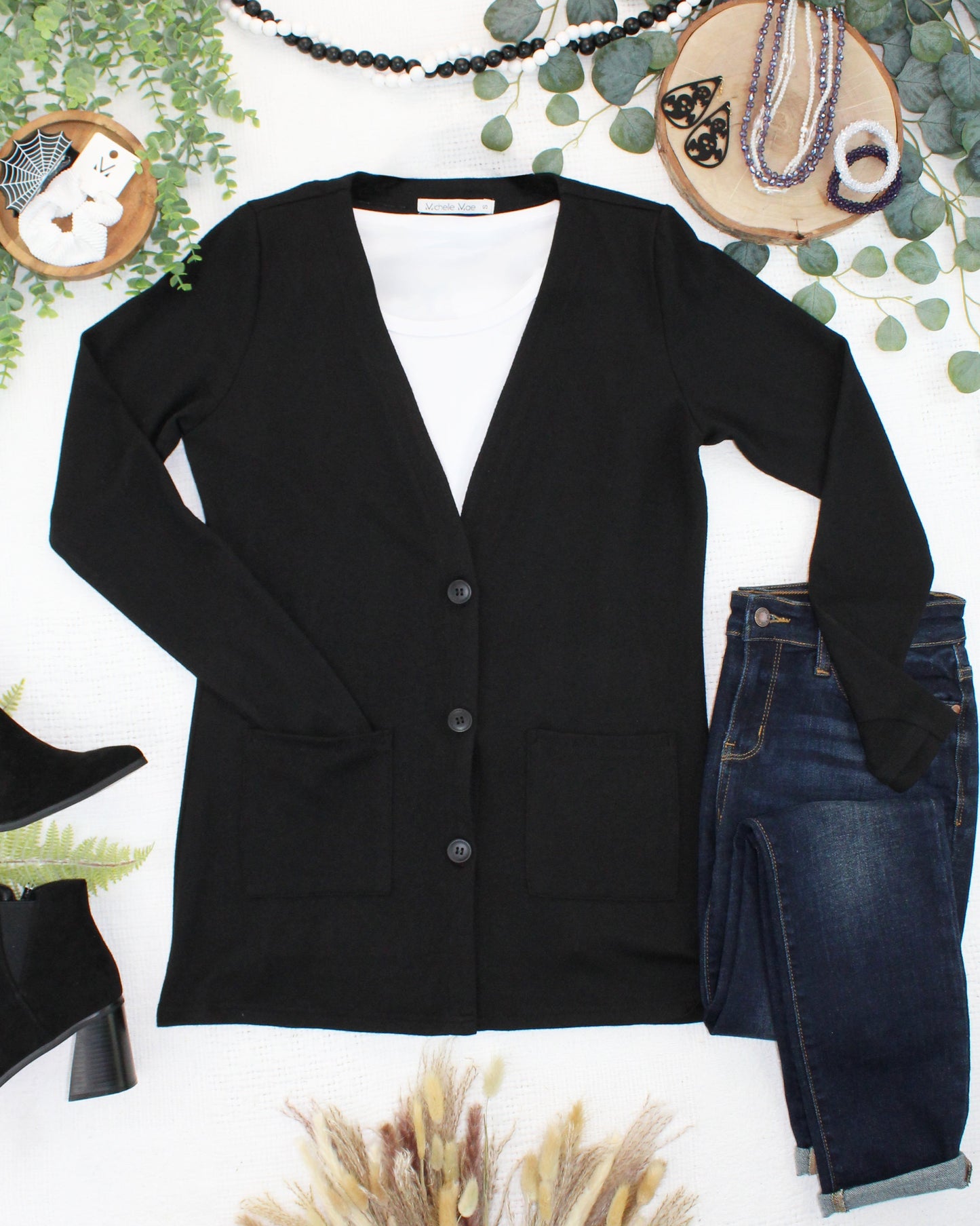 Michelle Mae Cori Cardigan - Black