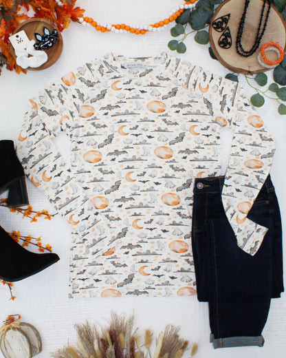 Michelle Mae Blair Long Sleeve Top - Haunted Halloween