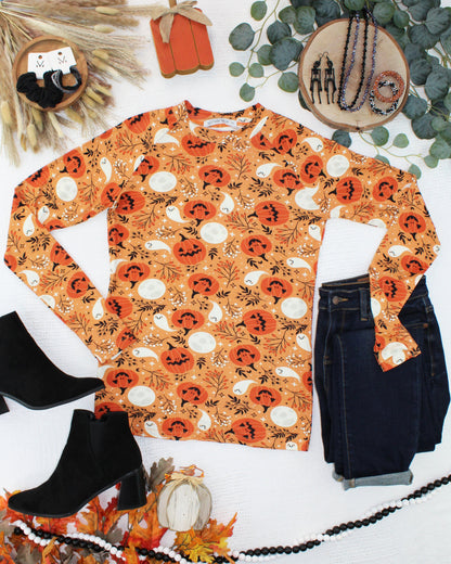 Michelle Mae Blair Long Sleeve Top - Spooky Autumn