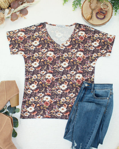 Michelle Mae Chloe Cozy Top - Blushwood Floral