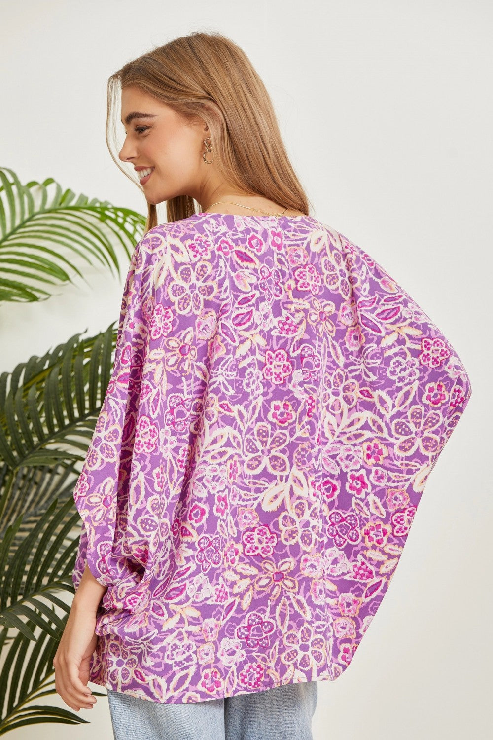 Orchid Breeze Poncho Top