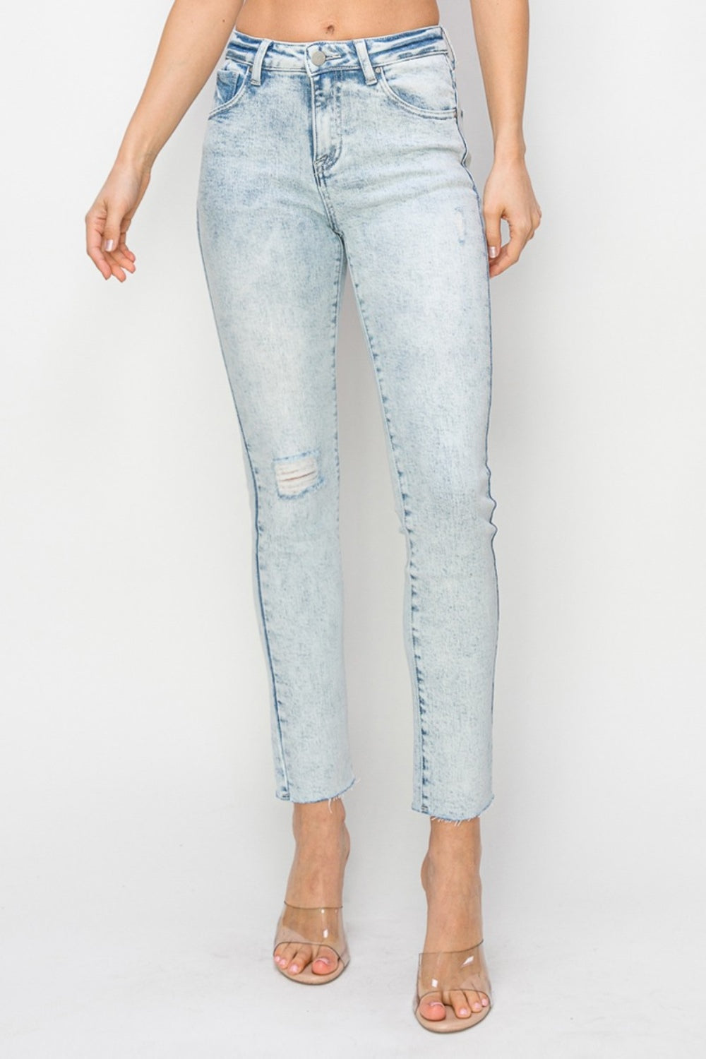 Date Night High Rise Distressed Skinny Jeans