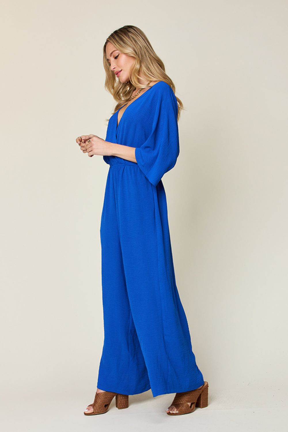 Wendy Ann's Wide Leg Jumpsuit with Pockets