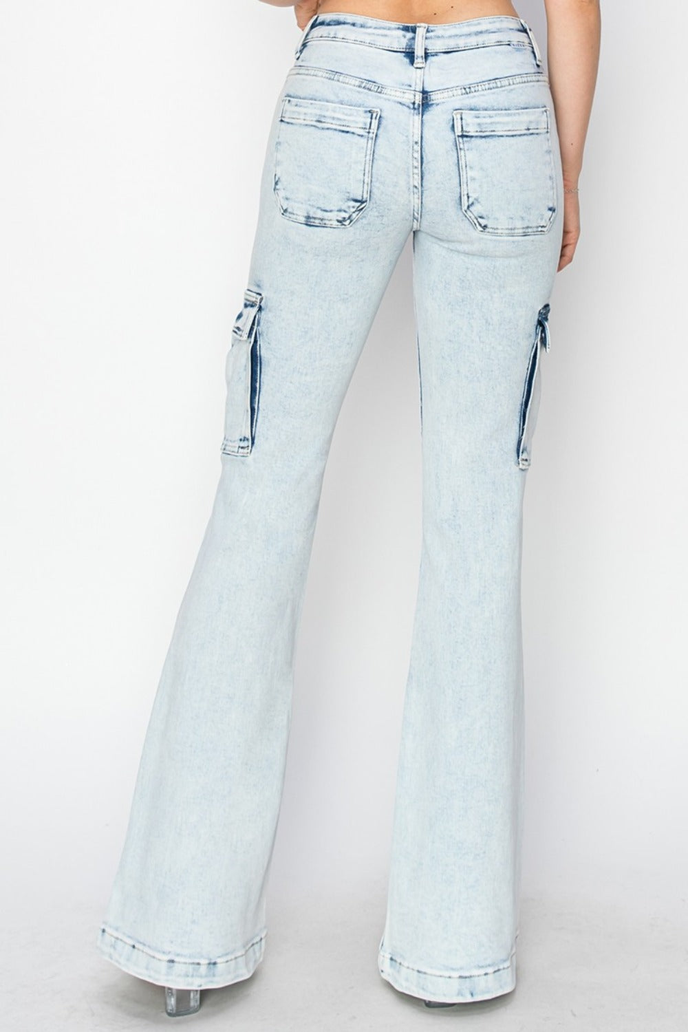 Cornelia's High Rise Cargo Flare Jeans