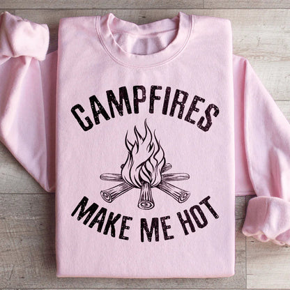 Campfires Make Me Hot Graphic Sweatshirt