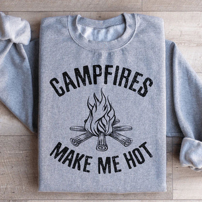 Campfires Make Me Hot Graphic Sweatshirt