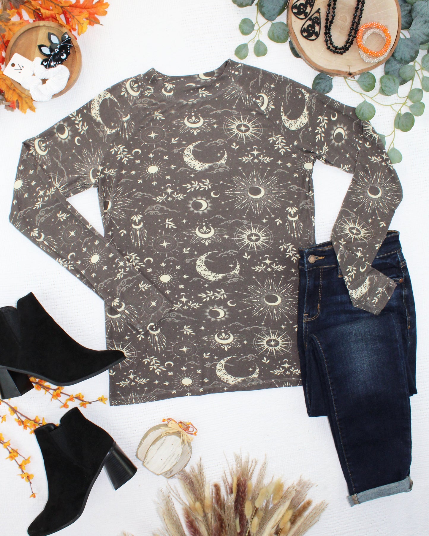 Michelle Mae Blair Long Sleeve Top - Celestial Nights