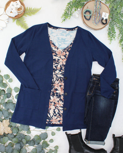 Michelle Mae Cori Cardigan - Navy