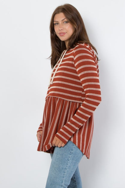 The Cozy Stripe Escape Hoodie