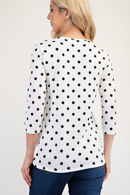 Dotted & Dandy T-Shirt- Ivory