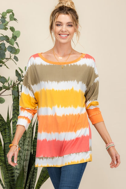 Fall Striped Long Sleeve T-Shirt