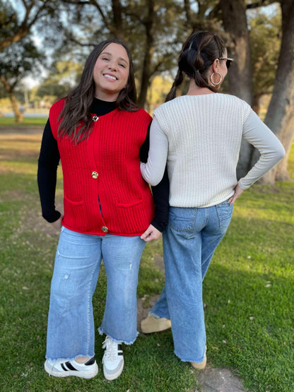 PREORDER: Meet In The Middle Sweater Vest in Two Colors