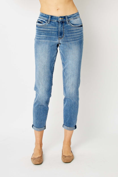 Carrie Cuffed Hem Slim Jeans