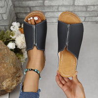 PREORDER- PU Leather Open Toe Sandals