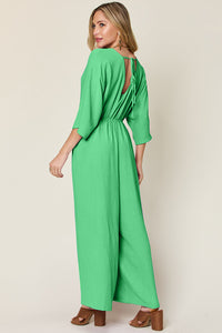 Wendy Ann's Wide Leg Jumpsuit with Pockets