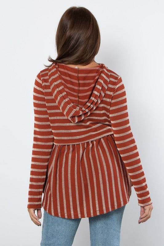 The Cozy Stripe Escape Hoodie