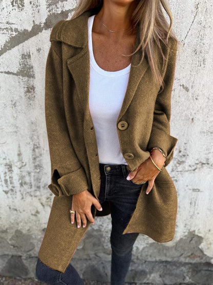 PREORDER: Chic Buttoned Longline Coat