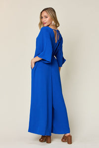 Wendy Ann's Wide Leg Jumpsuit with Pockets