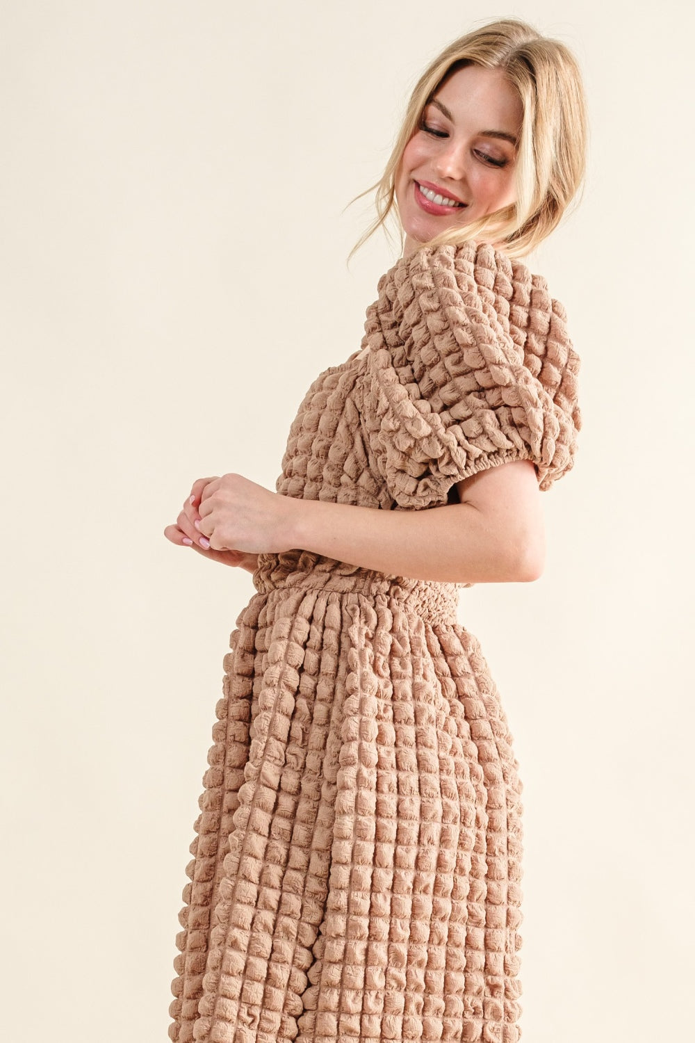 Look At Us Now Puff Sleeve Dress