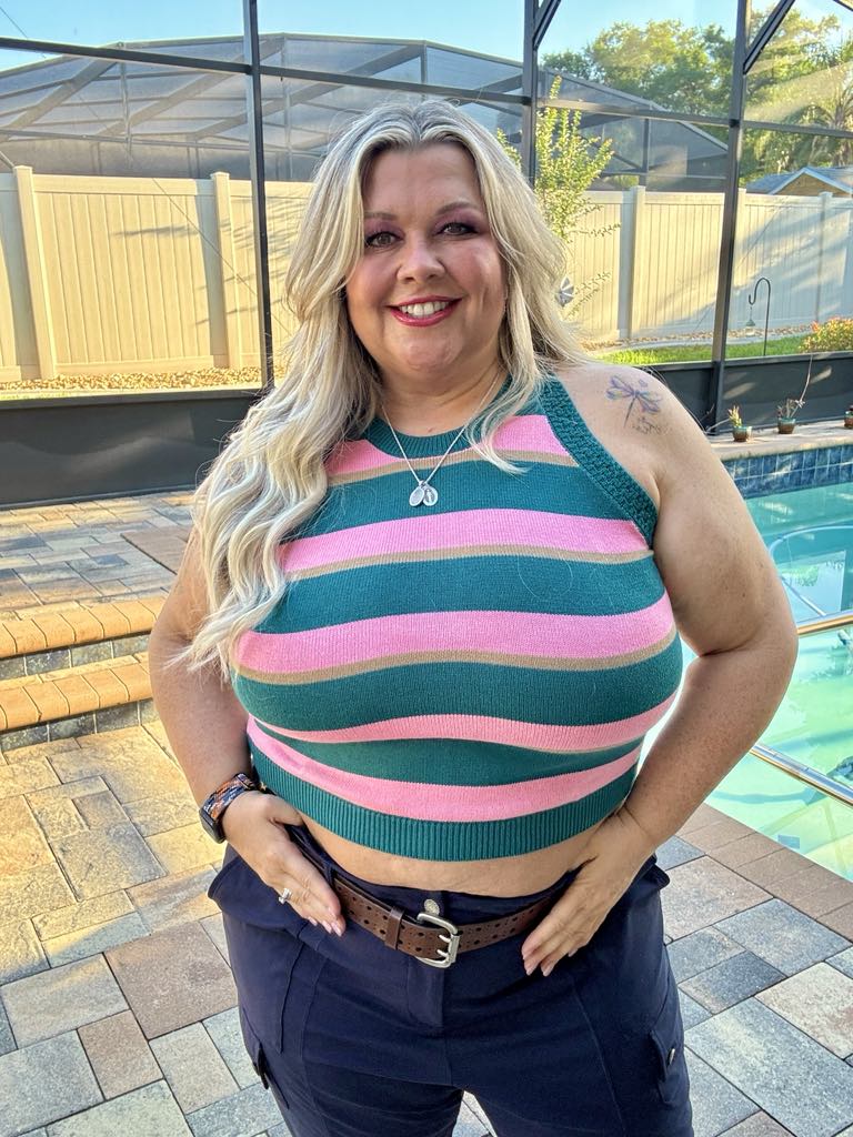 Scholarly Pursuits Knit Striped Tank