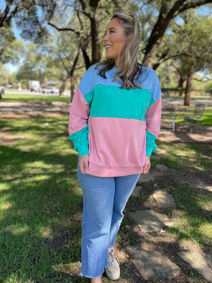 Finnley Colorblock Pullover in Four Colors