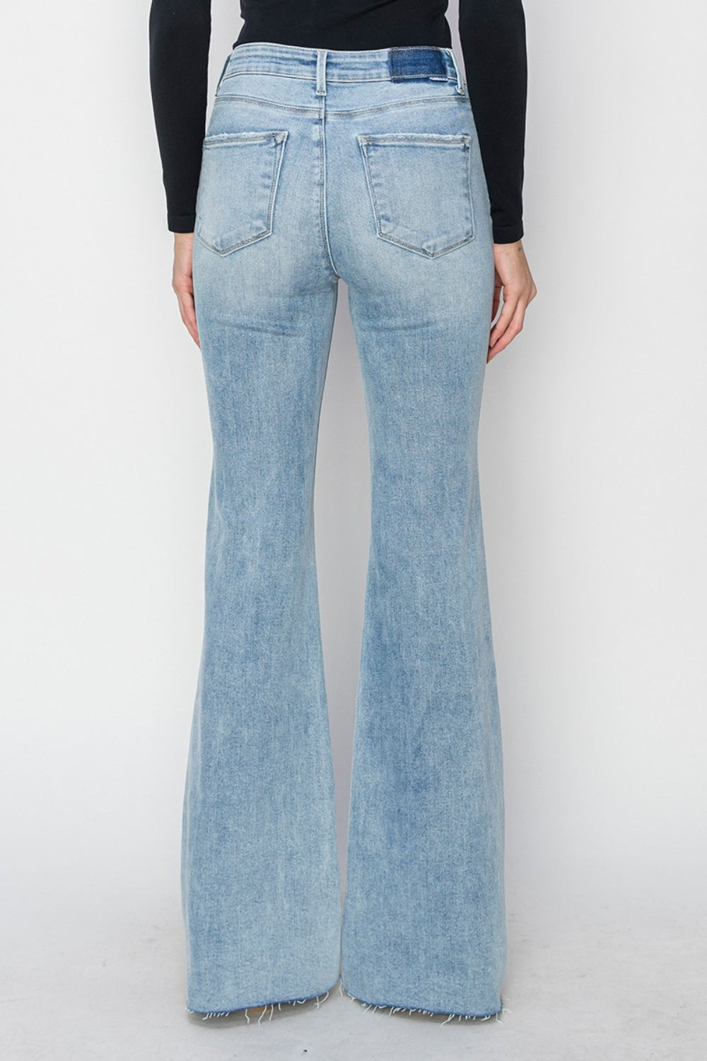 Creating Balance High Rise Raw Hem Bootcut Jeans