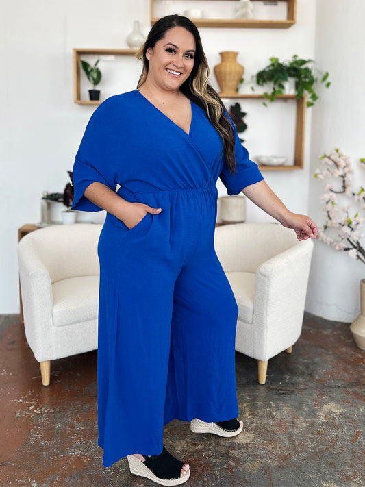 Wendy Ann's Wide Leg Jumpsuit with Pockets