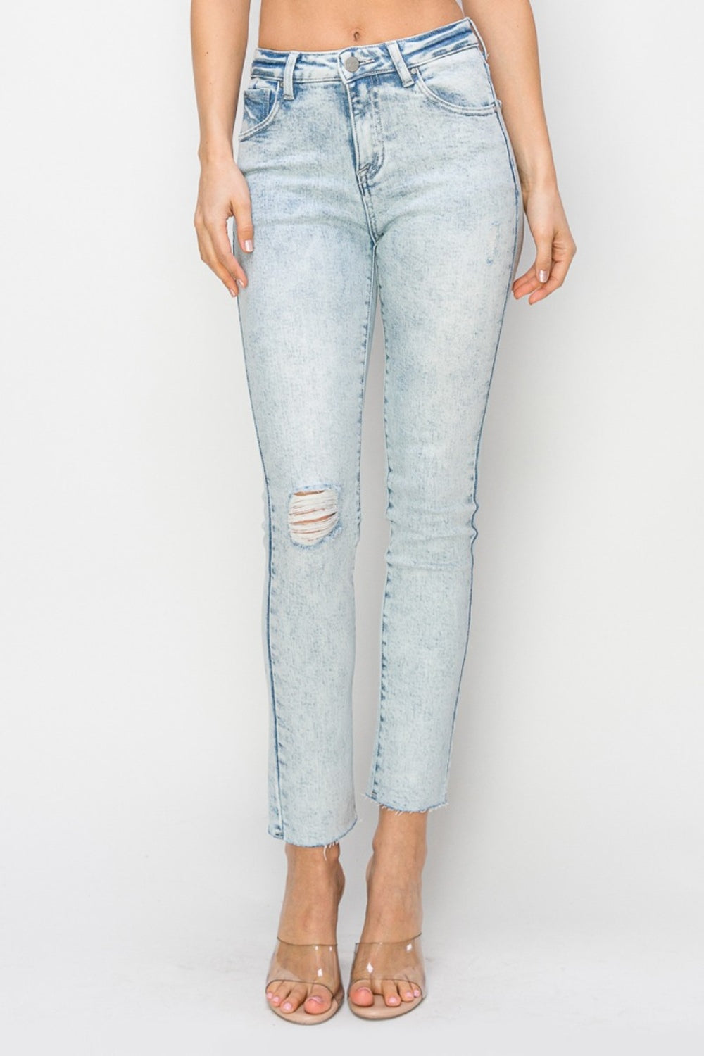 Date Night High Rise Distressed Skinny Jeans