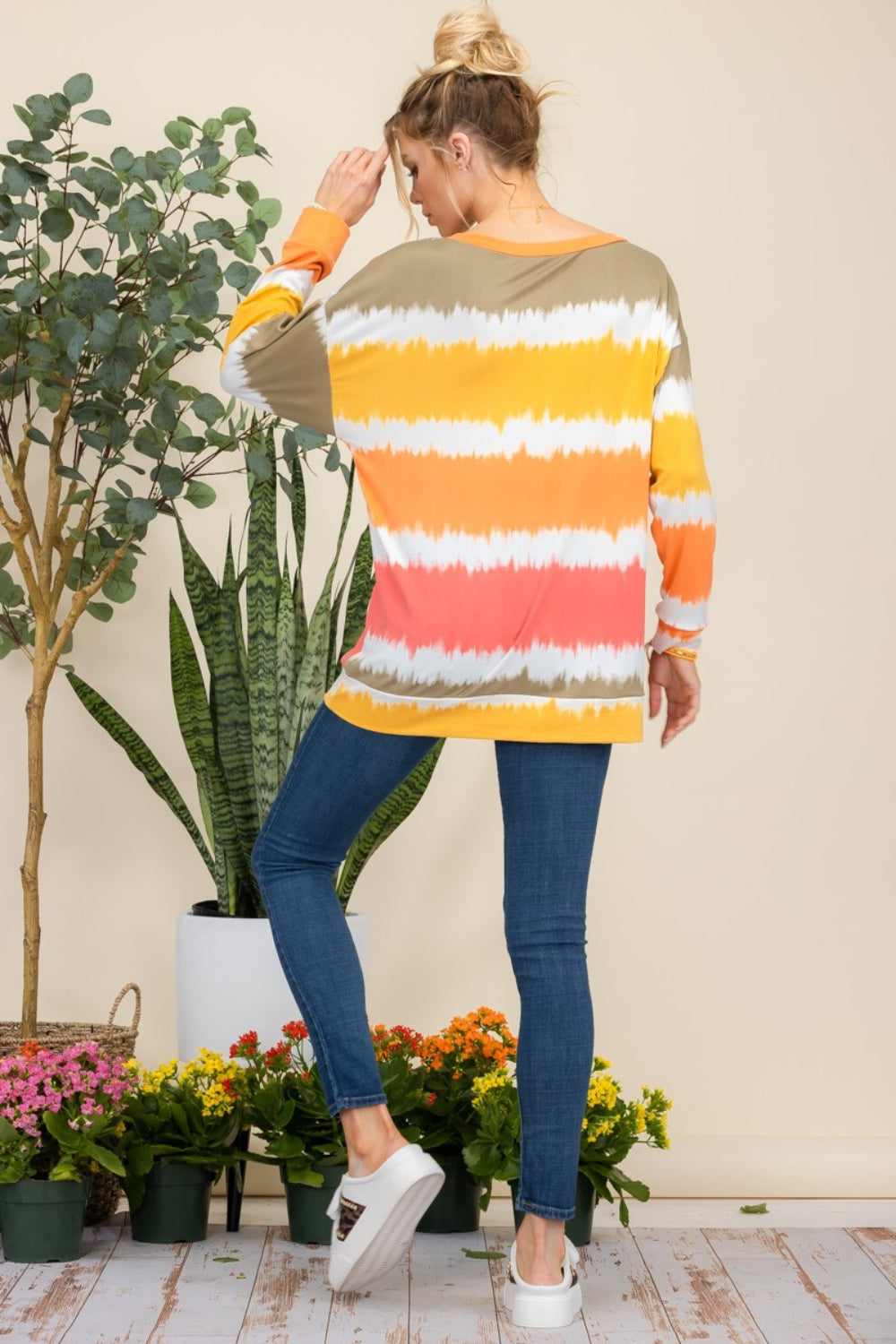 Fall Striped Long Sleeve T-Shirt