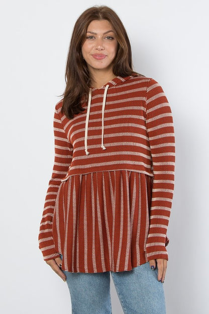 The Cozy Stripe Escape Hoodie