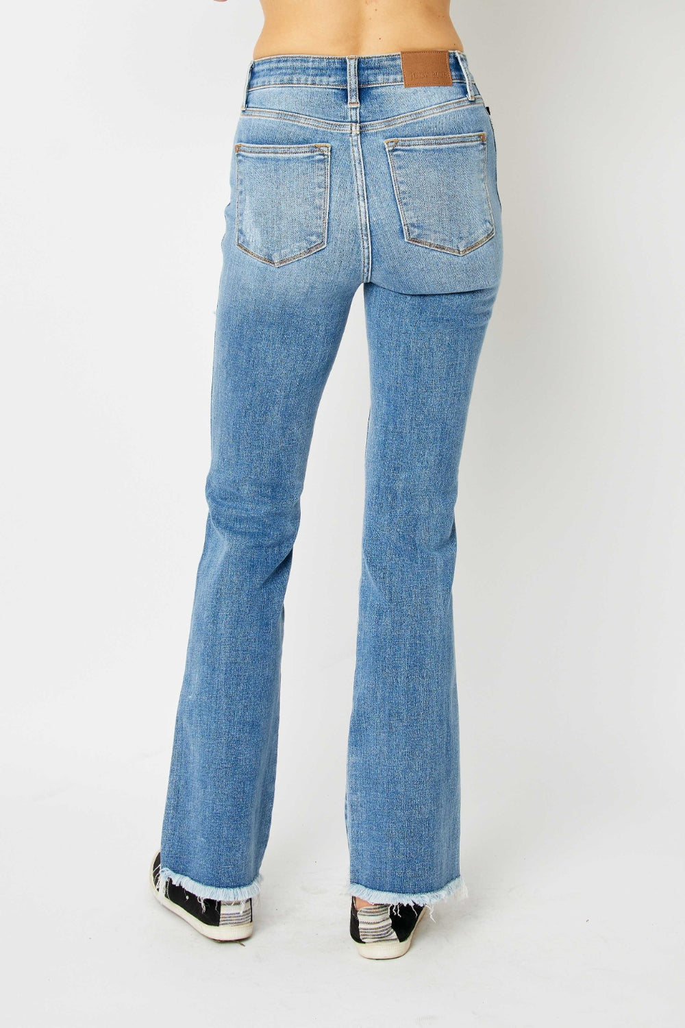 Anita's Raw Hem Bootcut Jeans