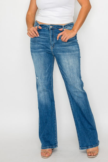 Distressed Diva High Rise Jeans