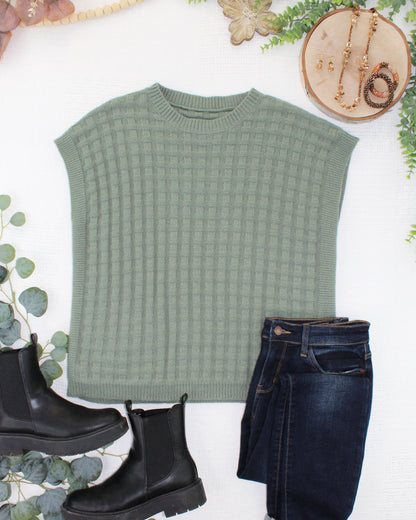 Michelle Mae Kelly Knitted Top - Sage
