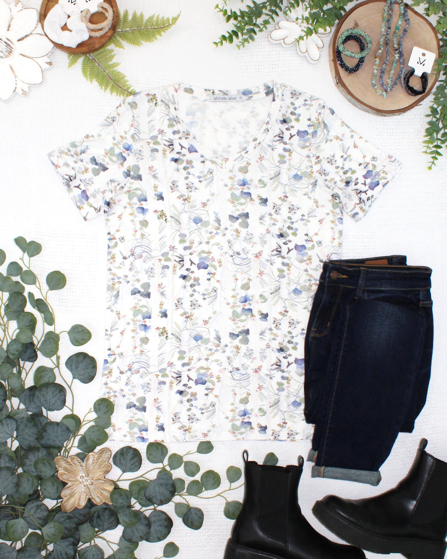 Michelle Mae Sophie Top - Olive Meadow