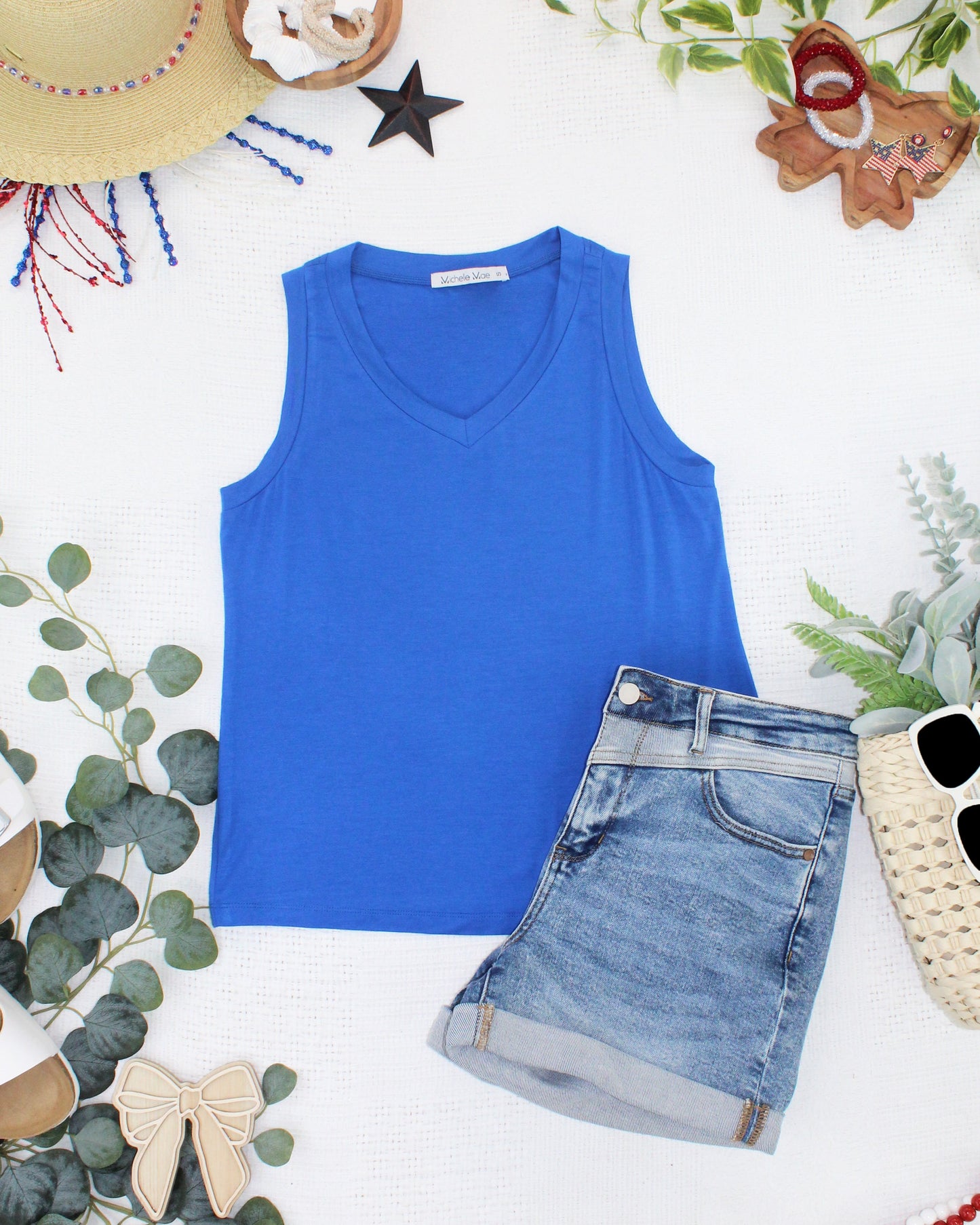 Michelle Mae Noelle Tank - Blue