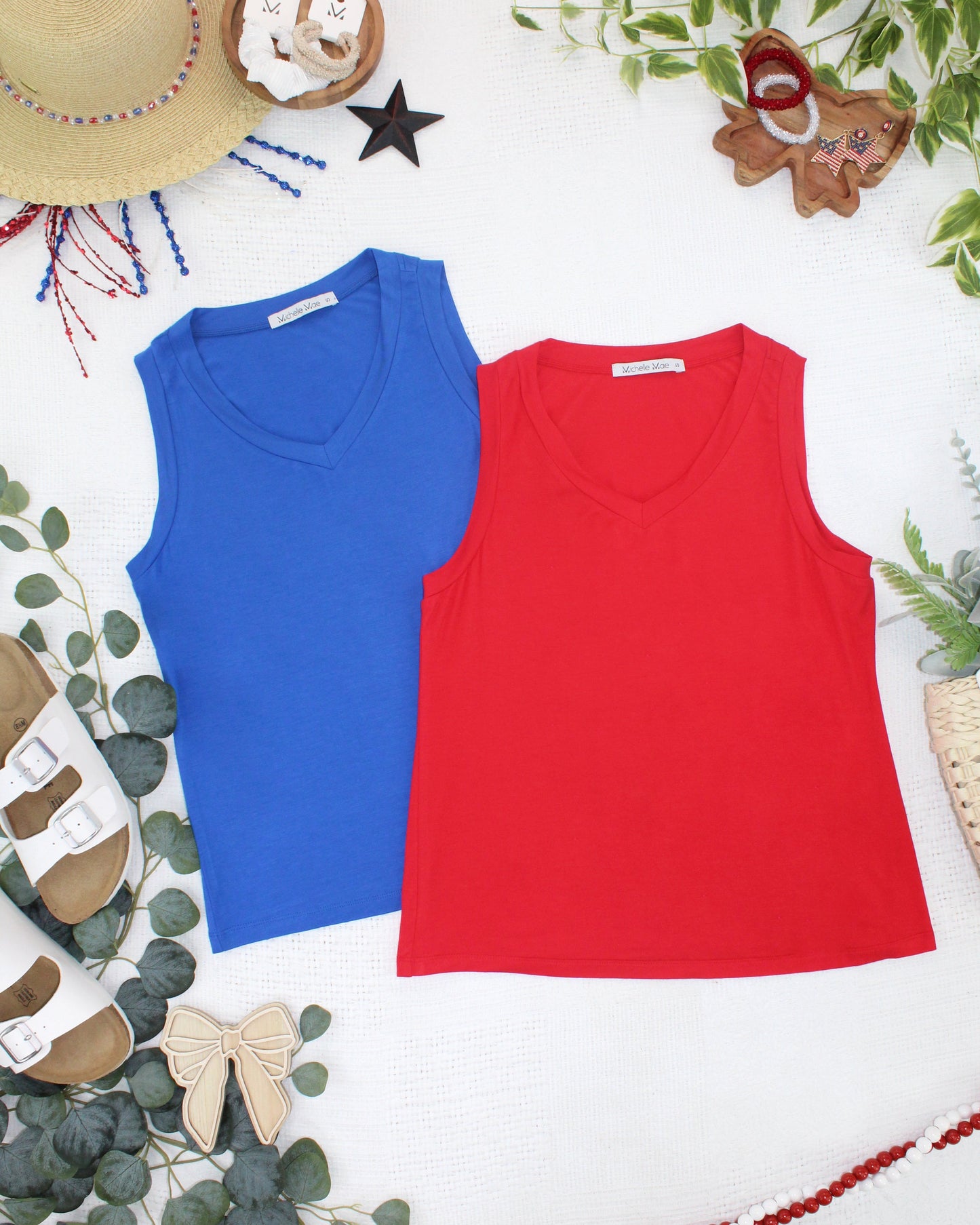 Michelle Mae Noelle Tank - Blue