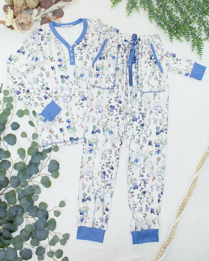 Michelle Mae Cozy Pajama Set - Olive Meadow