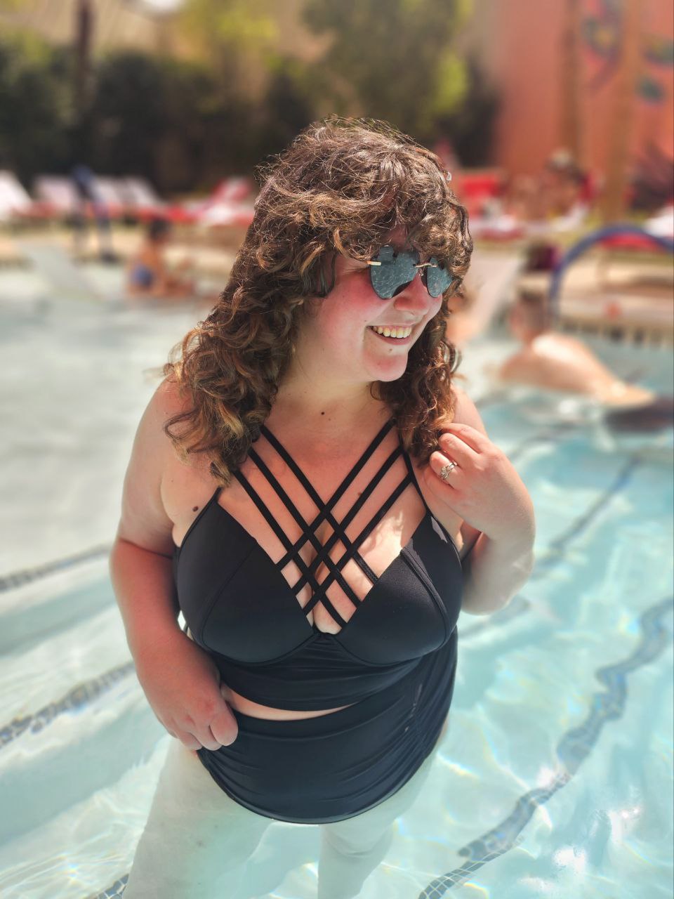 PREORDER: Halter Neck Crisscross Ruched Two-Piece Swimsuit