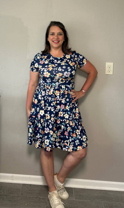 French Friday Floral Dress