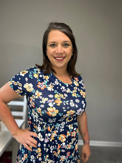 French Friday Floral Dress